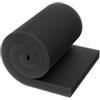 Pawfly Aquarium Filter Media Pad per filtri per vasche da Pesca Aquarium Filter Media Sponge Filter Floss Roll per vasche idroponiche Foam Floss Nero per Il filtraggio dell'Acqua, 91 x 30 x 3 (cm)