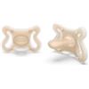 Suavinex, Confezione 2 ciucci Zero Zero per neonati a tettina fisiologica SX Pro, -2 a 2 mesi, Mini ciuccio per neonati prematuri, Ipoallergenico, per pelli sensibili, Silicone Skin-Friendly, Fair