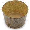 Erre4m Stampo per Panettone alto realizzato in carta, colore marrone, disponibile in 4 misure, set da 10 pezzi (100 gr)