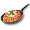 NAMAI - Padella Antiaderente 28 CM - Alluminio - Adatta In Lavastoviglie - Padella Wok Antiaderente - Padelle Per Pasta - Padelle Wok - Wok Grande - Made In Italy (WOK)