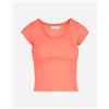 Dack's Rib W - T-shirt - Donna - Rosso