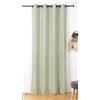 Linder Tenda al tatto, effetto pelliccia, stile naturale, finitura con occhielli a canna di fucile - Colore verde lichene, dimensioni 145 x 240 cm, 100% poliestere, collezione Maureen