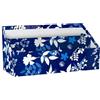 Clairefontaine - 83508C - Portacorrispondenza di cartone 25X10X14cm - Home Office - motivo Floreale/Cyanotype - archiviazione da ufficio - Organizer - Collezione Cyanotype