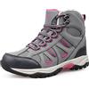 riemot Scarpe da Trekking Donna Impermeabili Antiscivolo Ammortizzata, Supporto Caviglia, Stivali Sportive Sneakers per Escursioni in Montagna e Camminate su Terreni Accidentati, Grigio, EU 37