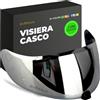 Everalo Visiera Compatibile con HJC FG17 - IS17 - FGST - C70 - C70N - HJ20M (Argento Cromo)