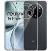 Captor Cover Trasparente per Realme 14 Pro Plus 5G / Realme 14 Pro + 5G, Custodia TPU in Silicone Flessibile Morbida e Sottile, Protezione con Bordo Rialzato per Schermo e Fotocamera
