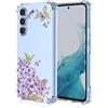 SEAHAI Cover per Samsung Galaxy A54 5G, Custodia Protettiva Ultra Sottile ed Elegante in Silicone TPU Trasparente, Bello Modelli Colorful Cover Antiurto Case - Fiori di ciliegio