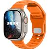 DONEGANI UC1 per Cinturino Apple Watch 40mm 44 mm 46mm 42mm 45mm 41mm 38mm 49mm Se Ultra 2 Serie 10 9 8 7 6 5 4 3 Band Bracciale Sport Silicone, Arancione