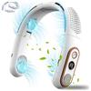 FAYHIJUN Ventilatore da collo portatile, senza pale, ricaricabile, 5000 mAh, 3 velocità, da appendere al collo, condizionatore d'aria con 4 motori turbo, display a LED, regalo per uomini e donne, per