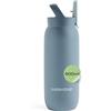 waterdrop MICRODRINK waterdrop® Borraccia con Cannuccia 600 ml, Borraccia Termica, Acciaio inox senza BPA, Borraccia Bambini, Palestra, Adulti, Bottiglia Termica per Bevande Calde e Fredde