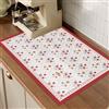 Naapesi Asciugatura Rapida Tappetino da Caffè, Tappetino Assorbente Cucina, Tappetini per Caffettiere, Tappetino Scolapiatti Assorbente Tappetino Piano di Lavoro, Tappetino da Caffè (Rosso, 40x50cm)