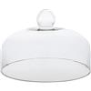 DELURA Cupola for torta in vetro Rotonda trasparente Cupola a cloche Copertura for torta in vetro Copertura for tortiera Coperchio for piatto for alimenti Coperchio trasparente for torta Dessert 26CM/761