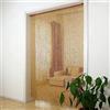 WIRMEC Tenda Antimosche per Porta Esterna 120x230, Tenda con Perline In Legno Naturale e Bambù, Pannelli Divisori per Interni Decorativi Tende, Tende a Fili per Esterno per Esterno e Interna ( Color : Beige