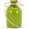 Ceramiche Azzaro & Romano Caltagirone CEAR ceramiche - Salvadanaio a forma di sacco da rompere H cm 20 in Ceramica siciliana maiolicata di Caltagirone interamente realizzato a mano colore VERDE