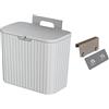 F Fityle Pattumiera sottolavello Pattumiera compatta da Appendere per Cucina, Camera da Letto, Armadio, Bagno, Grigio 7L