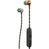 Marley House of Marley Cuffie Wireless 2 In-Ear con Isolamento Acustico Bluetooth, 9 Ore di Riproduzione con Ricarica Rapida, IPX-4, Microfono Certificato FSC, Taglia Unica, Multicolore (Rasta)