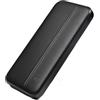 EWENT Power Bank 10000mAh UltraSlim PD 22.5W, Carica Rapida, 3 Porte (Tipo C + USB-A), Caricabatterie Portatile per iPhone 15, Samsung S24/S23/S22, Xiaomi, Huawei, iPad - Nero