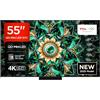 TCL 55Q7C 55" QLED TV 4K QD-Mini LED, HDR Premium 2000, Google TV (Dolby Vision IQ & Atmos, Pannello HVA, Refresh Rate 144Hz, Game Master, Google Assistant Hands-Free, Apple AirPlay 2 & Alexa)