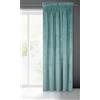 Eurofirany Villa - Tenda in velluto morbido arricciato, 1 pezzo, elegante, liscia, tinta unita, soffice, moderna, classica, per soggiorno, camera da letto, salotto, verde mare, 140 x 270 cm