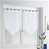 Douceur d'Intérieur, Tenda Pompon in poliestere, 2 pz., Bianco (weiß), 90 x 60 x 90 cm