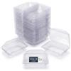 Royal Imports Confezione da 50 fioriere in plastica trasparente per corpetto, bouquet, rose, orchidee, ballo di fine anno e matrimoni, 6 x 5 x 4