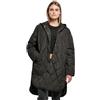 Urban Classics Cappotto con Cappuccio da Donna Oversized Diamond Quilted, Nero, M