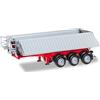 herpa 076548-002 - Semirimorchio Ribaltabile Schmitz, Rosso