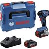 Bosch Professional 18V System Avvitat. a massa batt. batt. GDR 18V-220 C (fino a 3.400 giri/min, coppia 220 Nm, mot. brushless, incl. 2 batt. 5.0 Ah, caricab. GAL 18V-40, mod. Connectivity, in L-BOXX)