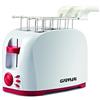 G3 Ferrari G10179 Tostapane To-Stàr, 800 Watt, Pinze INOX, Ampie fessure per toast farciti, Vassoio raccogli briciole, 7 livelli di cottura, Bianco