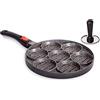 Foodesign, Convivio piastra per hamburger con manico removibile e pressino in acciaio inox