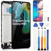 ARSSLY LCD Schermo per Samsung Galaxy M31 M315 M315F SM-M315F/DS LCD Display Digitizer Touch Schermo Ricambio Assembly E Strumenti di Installazione + Vetro Temperato(Nero con Cornice)
