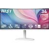 MSI Modern MD342CQPW Monitor 34 UWQHD Curvo 1500R - Pannello VA (3440 x 1440) - Altoparlanti Integrati,KVM, PIP/PBP, Ampia Gamma di Colori, Schermo eye-Friendly, Regolabile in 3 Modi
