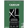 Canson XLDessin recyclè, album con carta 100% riciclata per disegno, A4, 50 fogli, 160g/m grana fine a nido d ape