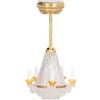 Agatige Lampadario in Miniatura per casa delle Bambole, Scala 1/12, vivida Luce LED Decorativa per Case delle Bambole, Regalo Perfetto per Gli Amanti delle Case delle Bambole