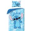 Halantex Disney LILO e STITCH - Set Letto Copripiumino singolo Reversibile 140x200cm e Federa 70x90cm - Multicolore - 100% Cotone OEKO-TEX