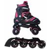 GARLANDO Nextreme Pattini a rotelle trasformabili in pattini in linea 2in1 REVERSE fucsia Taglia Small 30/33