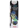 Pentel K110 Dax Dual Metallic Hybrid Dual Metallic Gel Roller 4er Set sortiert sortiert 4XZ