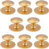 MOROBOR 8 pomelli adesivi per armadietti, pomelli autoadesivi istantanei per armadietti da cucina, cassetti, in acciaio inox, per finestre, armadi, cassetti (oro opaco)