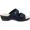 Valleverde Sandali Donna 25312B in Pelle Blu modello casual. Una calzatura comoda adatta per tutte le Occasioni. Primavera Estate. EU 37