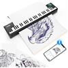 PeriPage P90 Stampante per tatuaggi termica wireless con carta per stencil, kit portatile compatibile con telefono, tablet e PC（Midnight Black）
