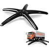 Sytopia Sedia da ufficio a forma di croce - Robusto supporto a 5 stelle in metallo per sedia da ufficio, supporta più di 2600 kg, adatto per ruote da 11 mm x 22 mm, molla a gas da 50 mm