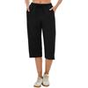 Jahetuul Pantaloni Jogging 3/4 Donna Casual Sportivi Pantaloni Jogging Estate Fitness Pantaloni Estivi per Ragazze Capri Estate Capri in Cotone