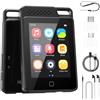 BOOTEEK MP3 Lettore Musicale Integrato da 64GB con Touchscreen da 2,4 ", Lettore Musicale con Bluetooth 5.0 con Altoparlanti/E-Book/Video/Radio FM/Registratore, Scheda TF Espandibile Fino a 128 GB