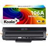 Koala 106A (CON CHIP) Compatibili Cartuccia Toner Sostituzione per HP 106A W1106A Multipack per HP Laser MFP 135wg 137fwg 137fnw, Laser 135a 135r 135w 107w 107a 107r Stampante (Nero, Pacco din 1)