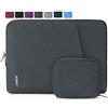 NEWHEY Custodia per Macbook Air 15,6 Pollici Impermeabile e Antiurto - Porta Computer 15-15,6 Pollici con Piccolo Caso - Grigio Scuro
