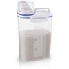 TBMax Piccolo contenitore per la conservazione del riso 2L - Contenitore ermetico per alimenti con misurino, contenitore per cereali portatile in plastica senza BPA per cucina