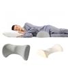 Uwenkjie Cuscino di supporto lombare, cuscino per la schiena per letto, allevia il mal di schiena, supporto lombare ergonomico, cuscino per mal di schiena, cuscino sciatica per dormire (grigio chiaro)