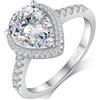 jiamiaoi Anelli Donna Anello Donna Argento 925, Anelli Fidanzamento Promise Ring Engagement Ring 6