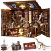 MiniCity, Book Nook Kit, Kit fai da te in miniatura per casa delle bambole in legno 3D, con luce LED per ragazzi e adulti, tema oltre la libreria