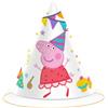 BeenSmile, CAPPELLI DA PEPPA PIG, Cappelli di Cartone, Decorazione per Compleanno di Bambini, Cappelli per Festa di Compleanno, 6 pezzi.